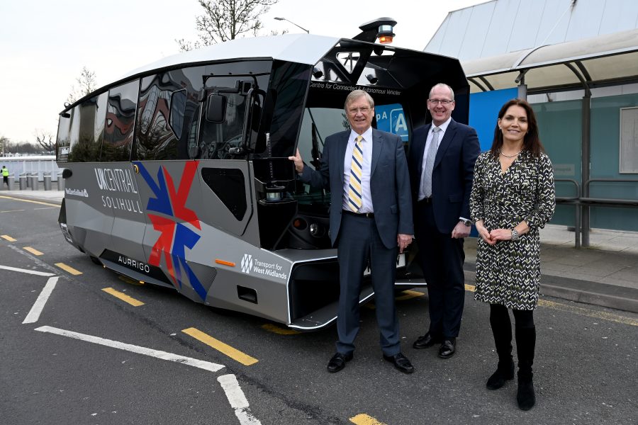 Solihull Council launches its self-driving shuttle at Birmingham Airport